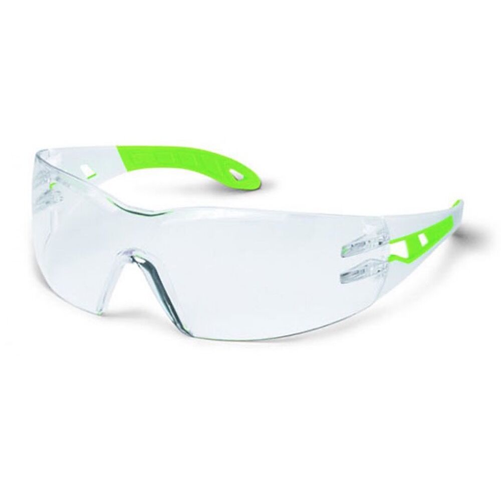 Pheos S White / Green Frame + Lens PC Clear, Uvex Supravision HC-AF